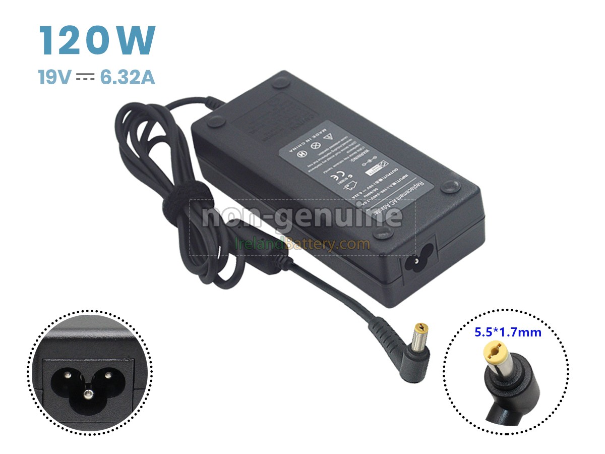 Replacement Acer 120W 19V-6.32A YELLOW Adapter
