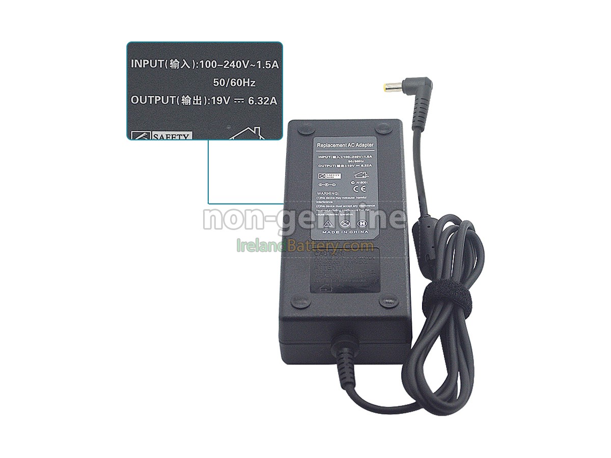 Replacement Acer 120W 19V-6.32A YELLOW Adapter