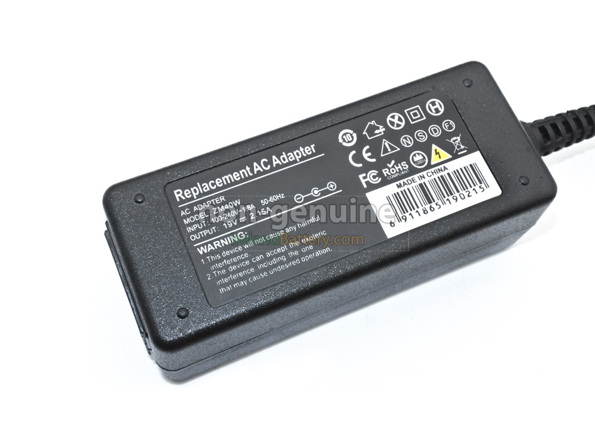 Replacement Acer 40W 19V-2.15A 100-240V~1.8A 50/60HZ Adapter