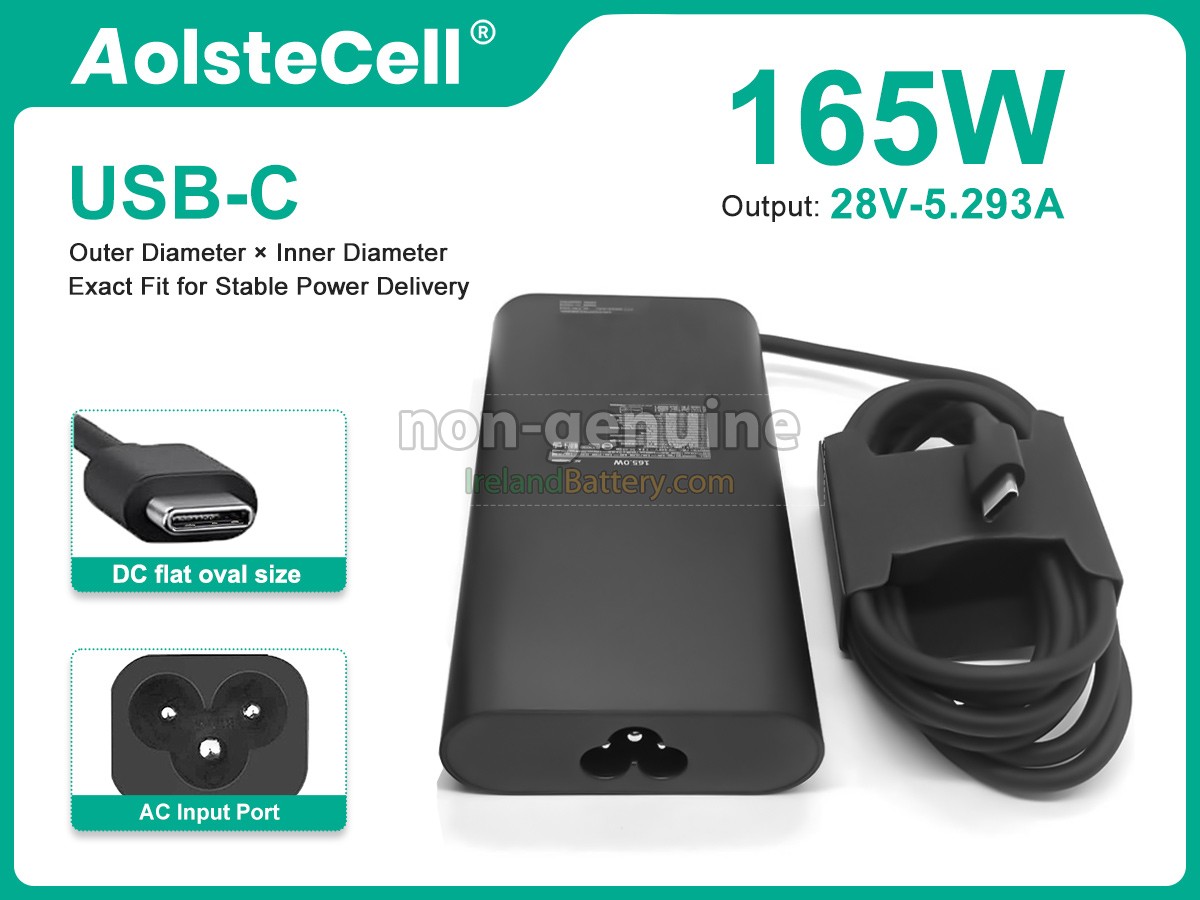 Replacement Dell PRO MAX 16 PLUS MB16250 Adapter