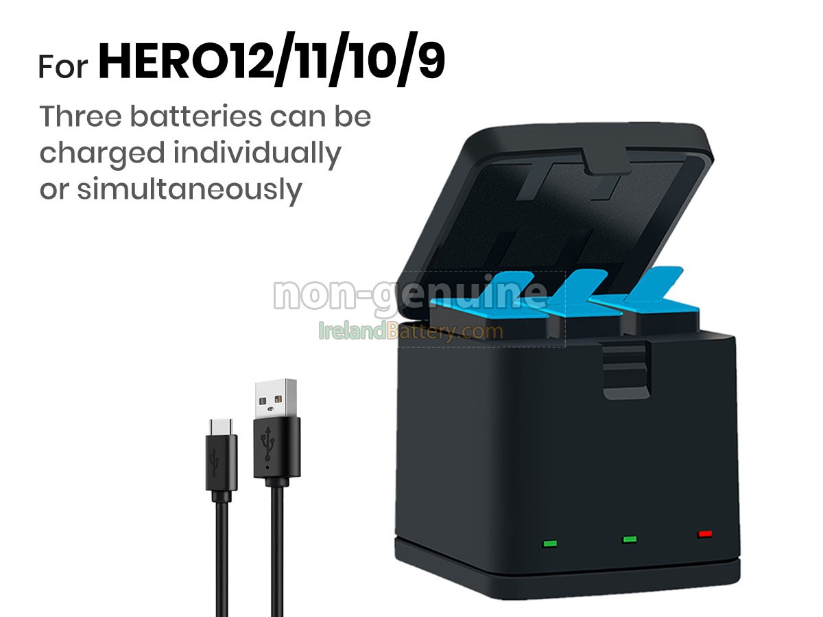 Replacement GoPro 3-CHANNEL LED USB CHARGER Adapter