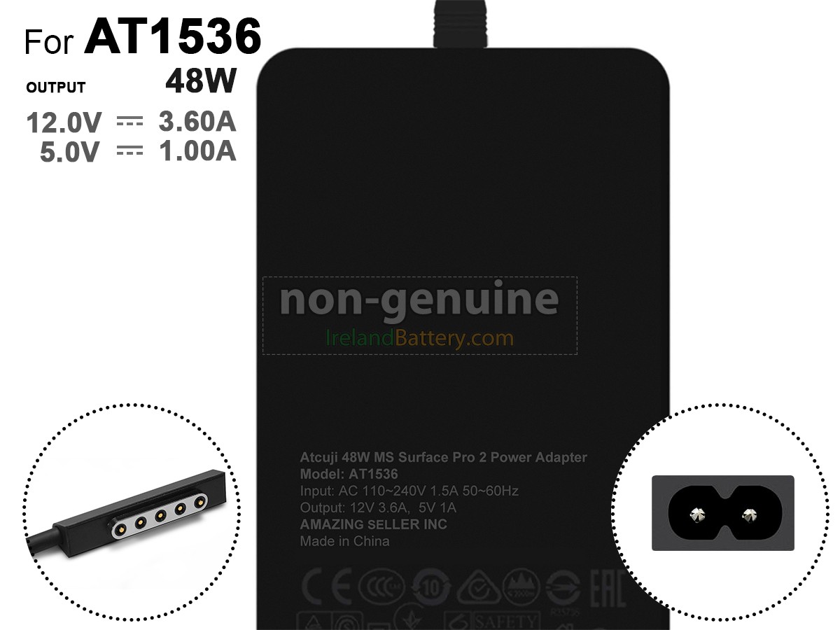 Replacement Microsoft 48W ADAPTER SURFACE PRO 1 Adapter