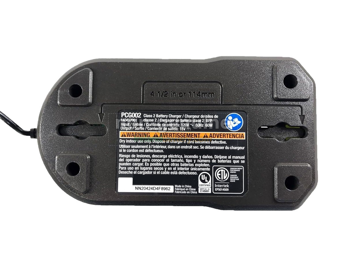 Replacement Ryobi 18V 2A 60W Adapter