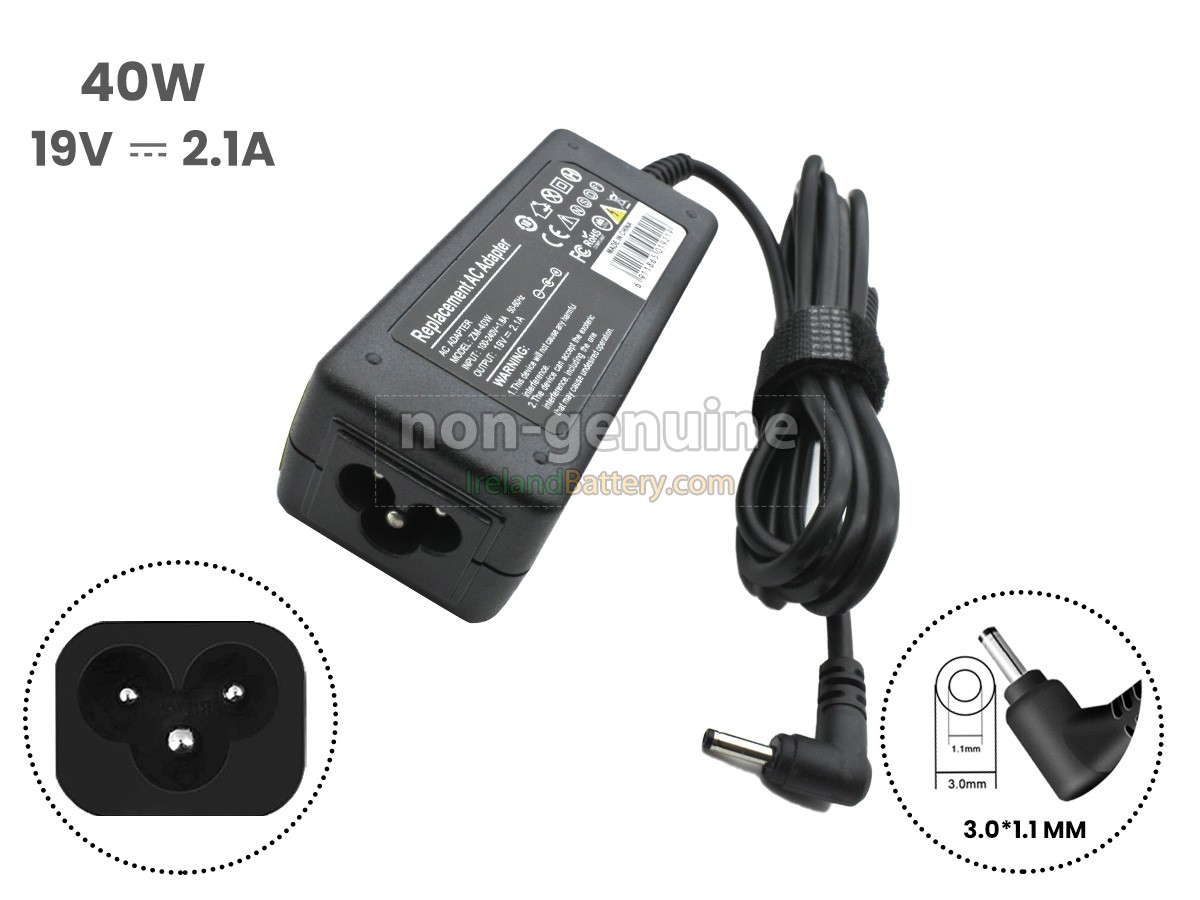 Replacement Samsung 19V 2.1A 40W 3.0*1.1MM Adapter