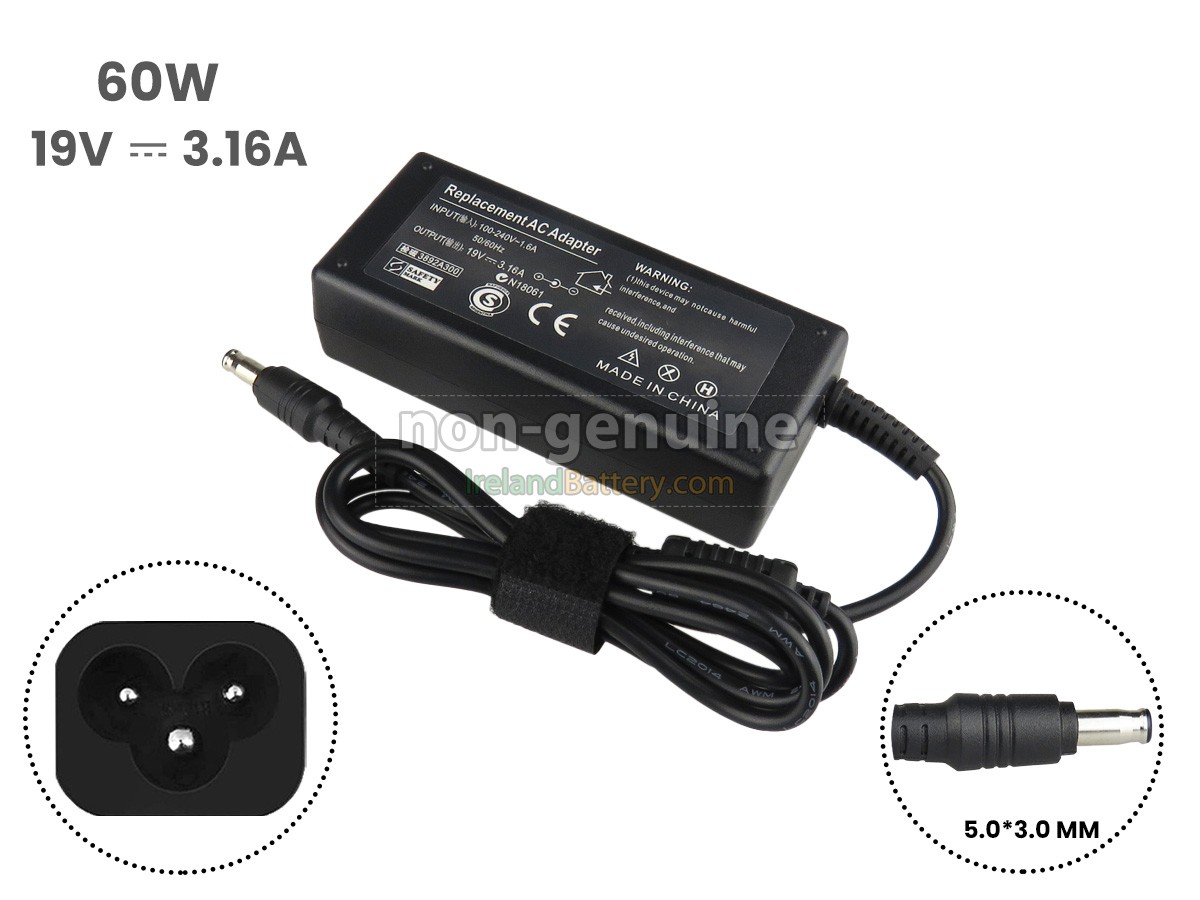 Replacement Samsung 19V 3.16A 60W 5.0*3.0MM Adapter