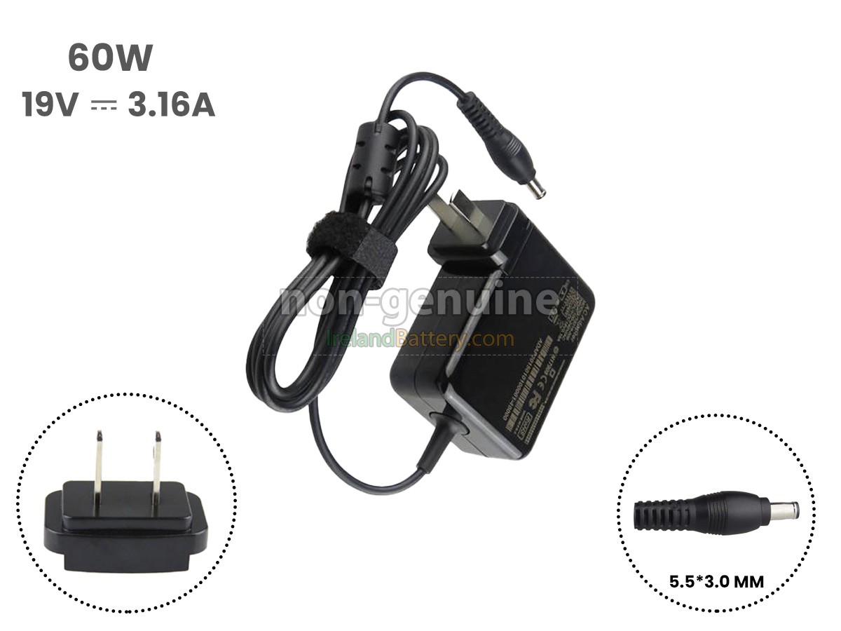 Replacement Samsung 19V 3.16A 60W 5.0*3.0MM Adapter
