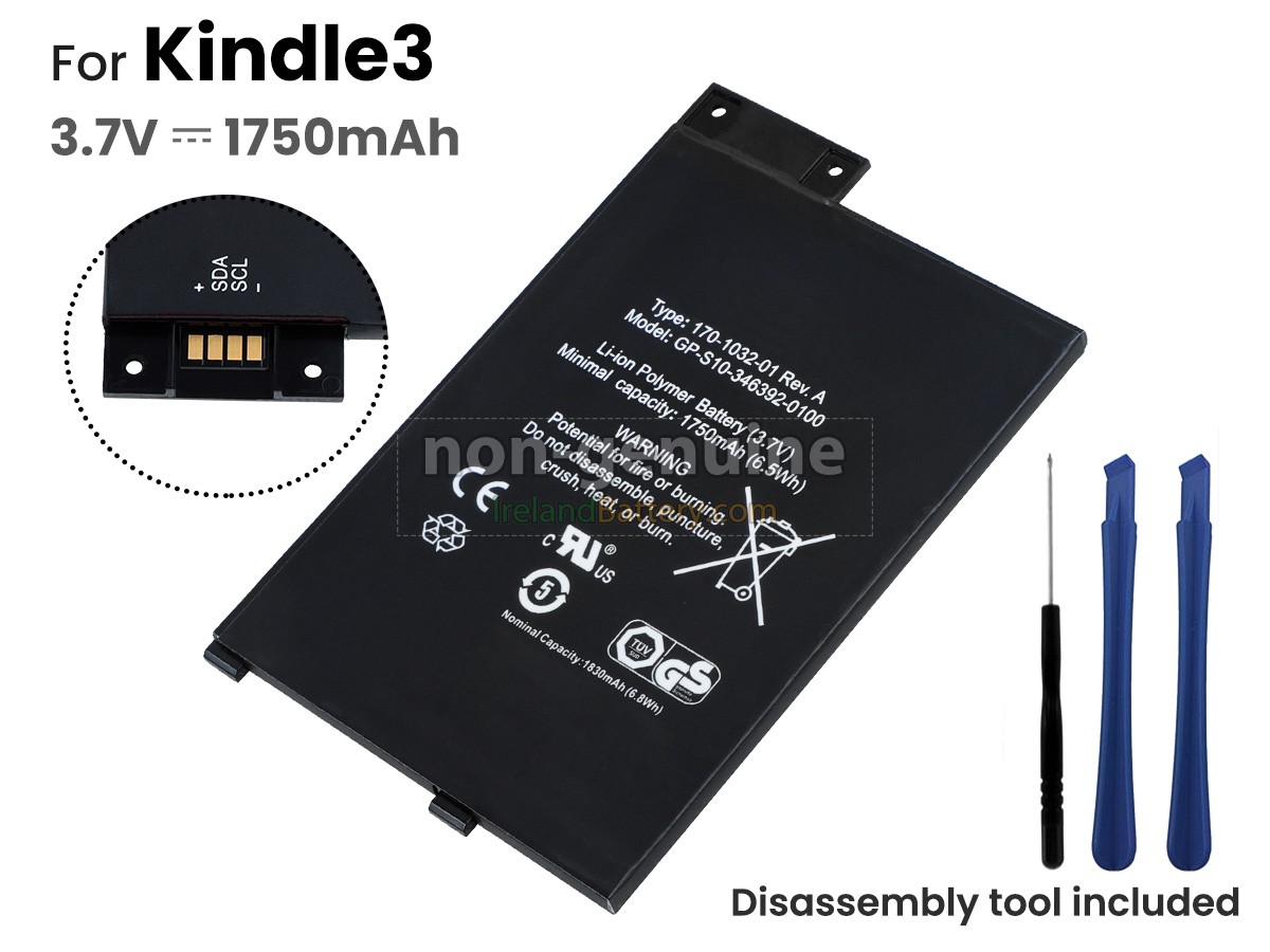 replacement Amazon KINDLE3 3G battery
