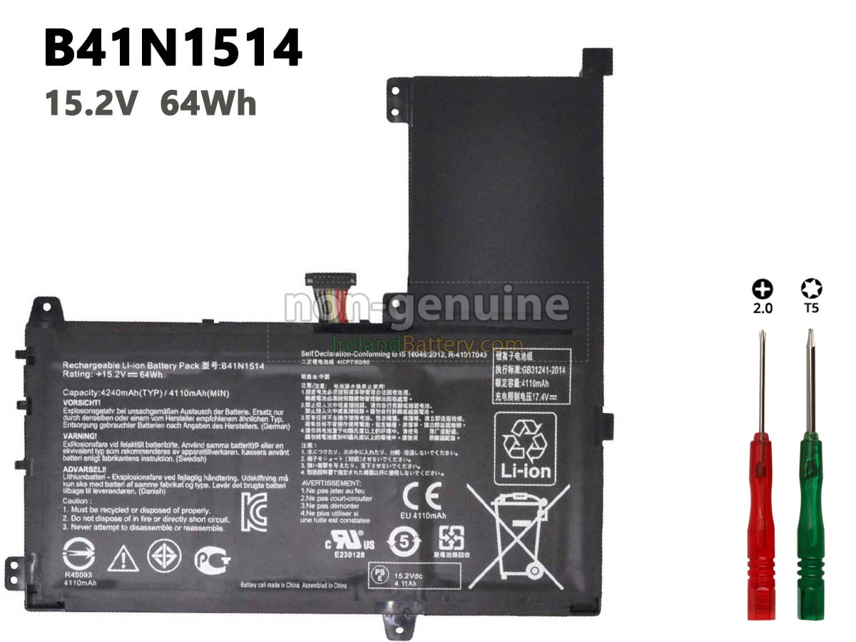 replacement Asus Q503UA-BHI5T16 battery