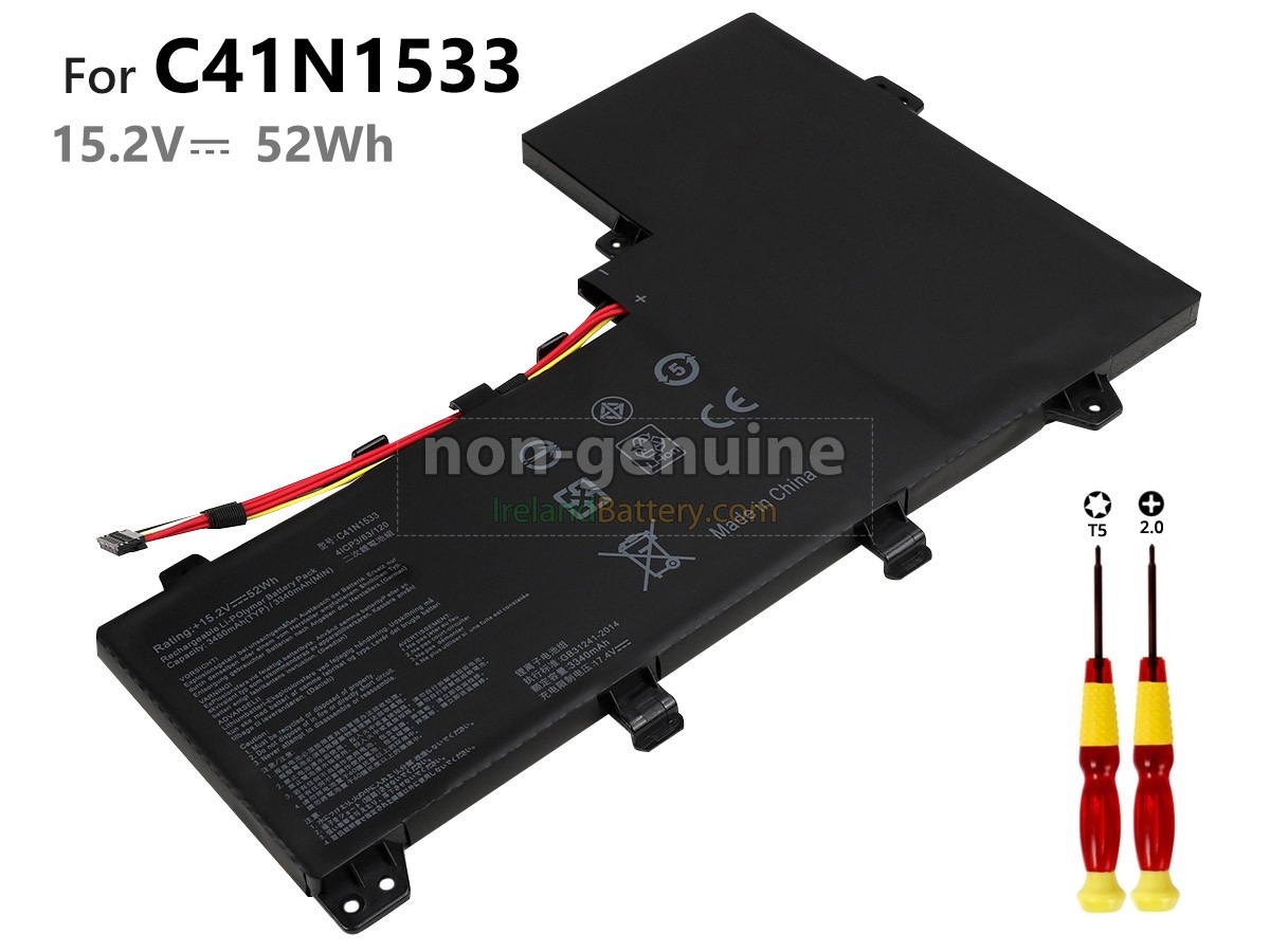 replacement Asus Q534UX-BBI7T16 battery
