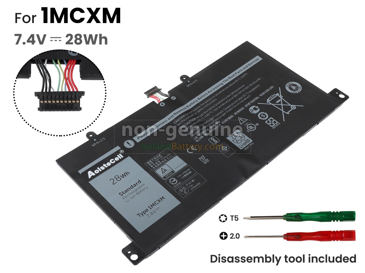 replacement Dell 1MCXM battery