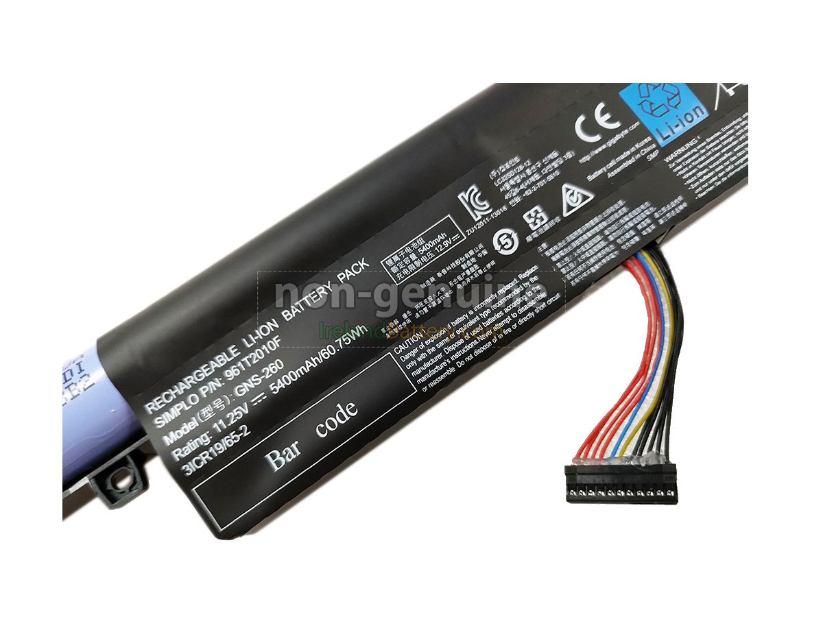 Gigabyte P55 V4 Laptop Battery Replacement