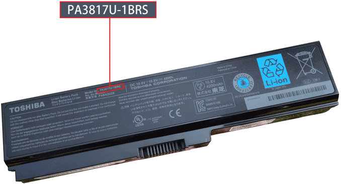 Toshiba Battery Part Number