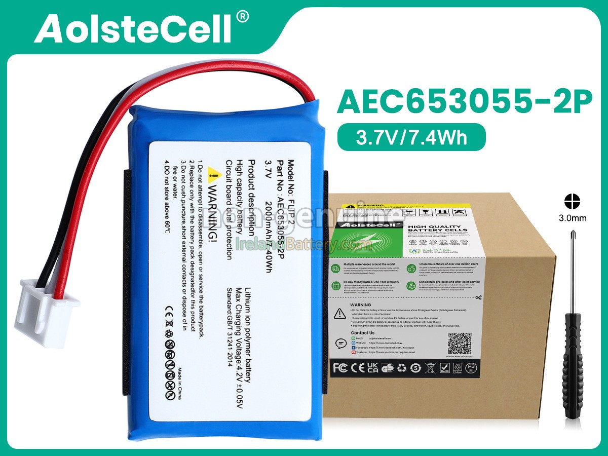 Batteria VINTRONS 2200mAh Per JBL Flip 2 E Flip II – Sostituzione 3.7V Li-Polimero