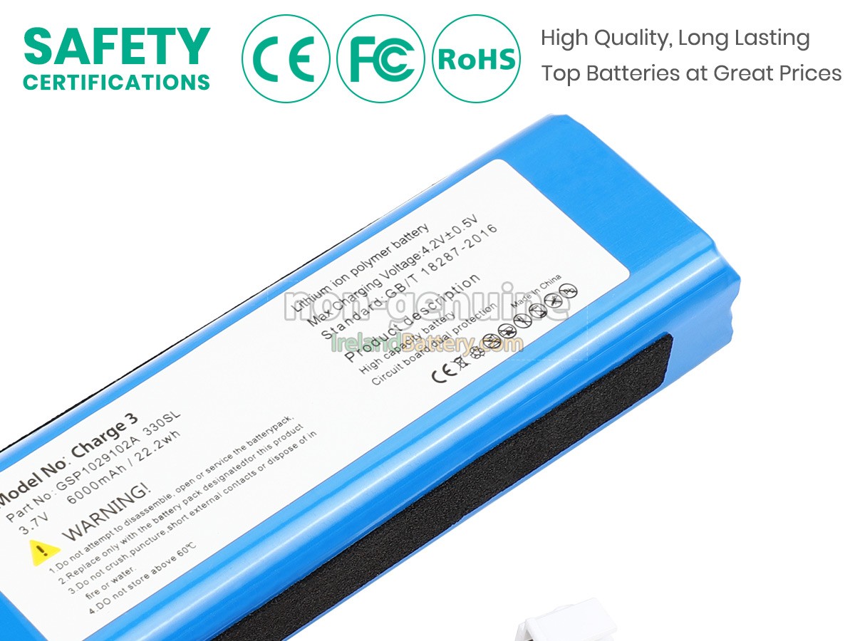 Batteria 3.7V 7000mAh Per JBL Charge 3 – Sostituzione GSP1029102A Con 2 Attrezzi Inclusi