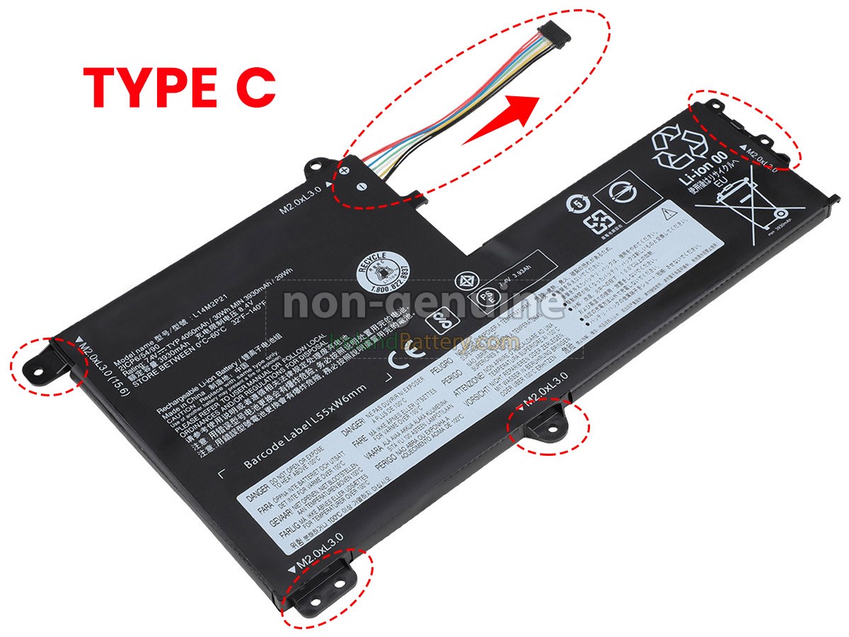 replacement Lenovo IdeaPad 510S-14ISK battery