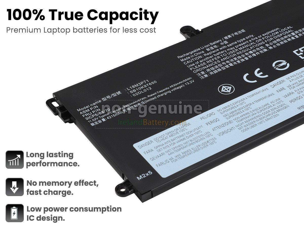 replacement Lenovo ThinkPad T590-20N4000ACY battery